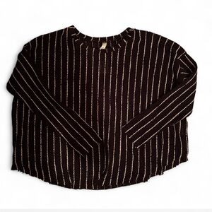 Black and White Striped Sweater